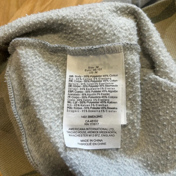 Bench | Grey and Camo Crewneck Sweater - Picture 5 of 7